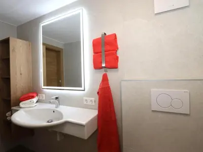 Ein Badezimmer in der Unterkunft Apartment Hollaus