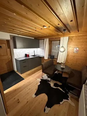 Ein Sitzbereich in der Unterkunft Kitzbühel City Appartement