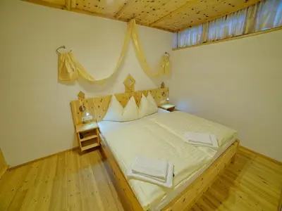 Ein Bett oder Betten in einem Zimmer der Unterkunft Chalet in Königsleiten near Zillertal Arena