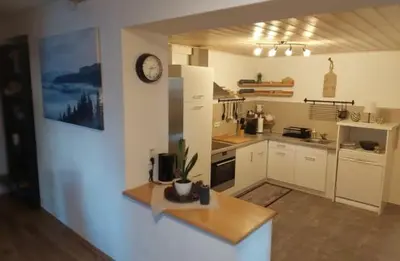 Küche/Küchenzeile in der Unterkunft Huber's Lodge