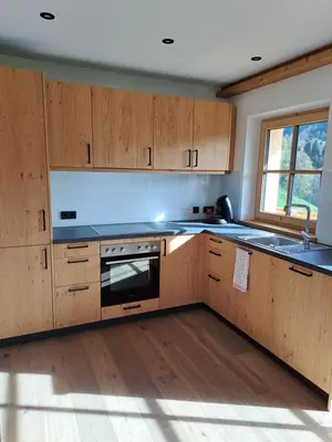 Küche/Küchenzeile in der Unterkunft Ferienwohnung Altrach