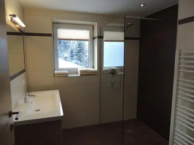 Ein Badezimmer in der Unterkunft Z`Aglers Ferienwohnungen
