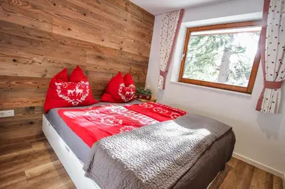 Ein Bett oder Betten in einem Zimmer der Unterkunft Hochkrimml 51 - Top EG