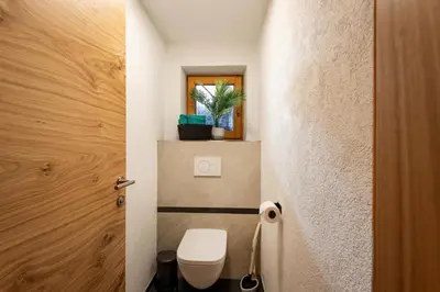 Ein Badezimmer in der Unterkunft Ferienwohnung Bruneiden