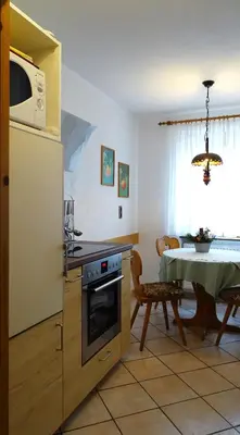 Küche/Küchenzeile in der Unterkunft Apartment Haus Janine