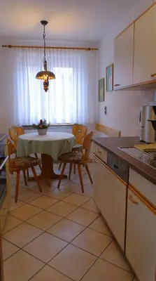 Küche/Küchenzeile in der Unterkunft Apartment Haus Janine
