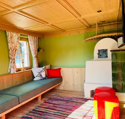Ein Sitzbereich in der Unterkunft ALPIN CHARME APARTMENTS 3 x Boutique Alpine Living