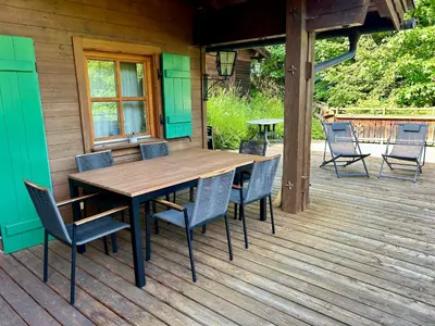 Ein Balkon oder eine Terrasse in der Unterkunft Chalet Glemm Alpin