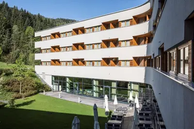 Das Gebäude in dem sich das Resort befindet