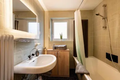 Ein Badezimmer in der Unterkunft Ferienwohnung Pulverer