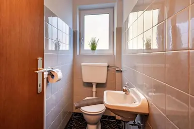 Ein Badezimmer in der Unterkunft Ferienwohnung Pulverer