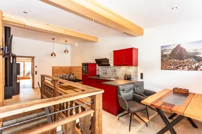 Küche/Küchenzeile in der Unterkunft Appartement Adamhof Hochsitz Leogang