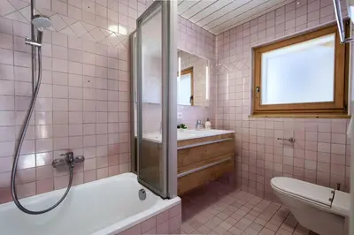 Ein Badezimmer in der Unterkunft Appartement Bergtraum