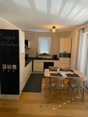 Küche/Küchenzeile in der Unterkunft Haus Kaiserblick Top 2