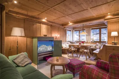 Ein Sitzbereich in der Unterkunft Appartement Luise