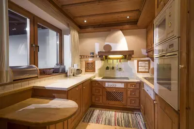 Küche/Küchenzeile in der Unterkunft Appartement Luise