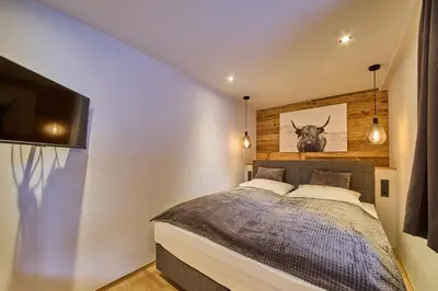 Ein Bett oder Betten in einem Zimmer der Unterkunft Apartment Eastside Top 8