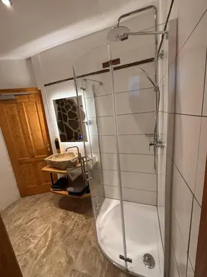 Ein Badezimmer in der Unterkunft Schattberg