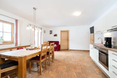 Küche/Küchenzeile in der Unterkunft Ferienwohnung Panoramablick