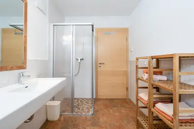 Ein Badezimmer in der Unterkunft Ferienwohnung Panoramablick