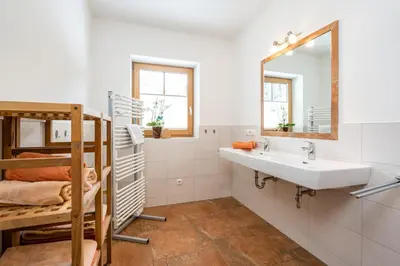 Ein Badezimmer in der Unterkunft Ferienwohnung Panoramablick