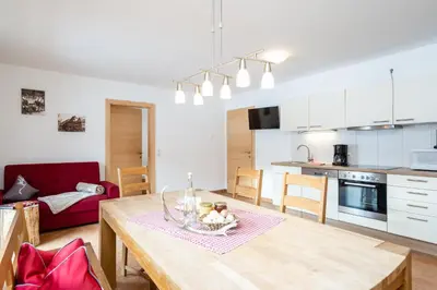 Küche/Küchenzeile in der Unterkunft Ferienwohnung Panoramablick