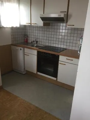 Küche/Küchenzeile in der Unterkunft Appartement Lemberger - Biohof Stallfeld