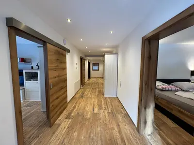 Ein Bett oder Betten in einem Zimmer der Unterkunft Feriendomizil Garber-Bründl