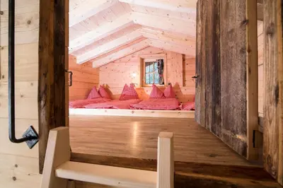 Ein Bett oder Betten in einem Zimmer der Unterkunft Chalet Friedlach