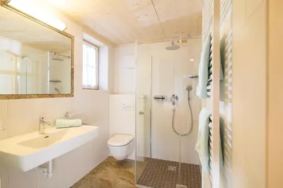 Ein Badezimmer in der Unterkunft Chalet Friedlach