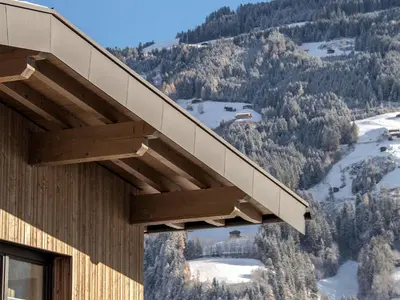 Ein allgemeiner Bergblick oder ein Berglick von der Ferienwohnung aus