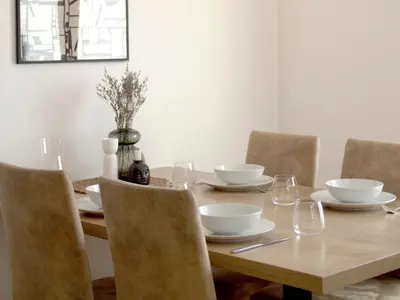 Ein Sitzbereich in der Unterkunft BLEIBE - Apartment im Zillertal