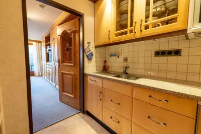 Küche/Küchenzeile in der Unterkunft Appartement Steigerbauer 41
