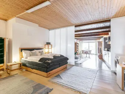 Ein Bett oder Betten in einem Zimmer der Unterkunft Studio Christina