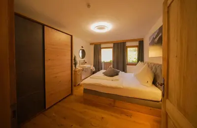 Ein Bett oder Betten in einem Zimmer der Unterkunft Apartments Wiglhof