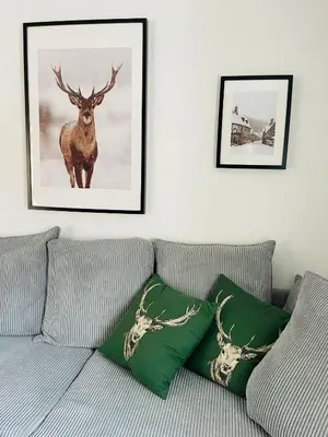 Ein Sitzbereich in der Unterkunft Appartements Gasthof Traube Top 2
