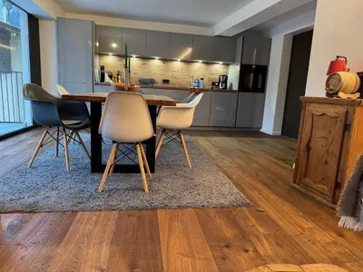 Küche/Küchenzeile in der Unterkunft Appartements Gasthof Traube Top 2