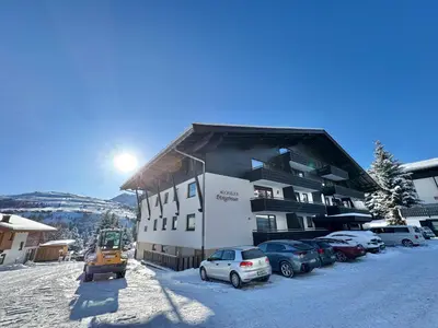 Ein allgemeiner Bergblick oder ein Berglick von der Ferienwohnung aus
