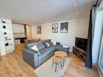 Ein Sitzbereich in der Unterkunft Appartement Steigerbauer 45