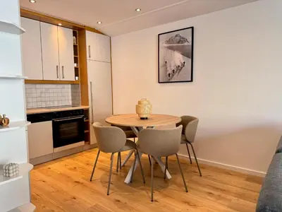 Küche/Küchenzeile in der Unterkunft Appartement Steigerbauer 45