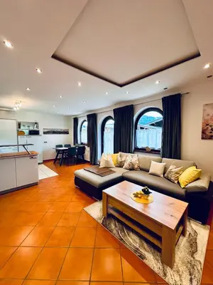 Ein Sitzbereich in der Unterkunft Appartement Treffhour