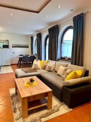 Ein Sitzbereich in der Unterkunft Appartement Treffhour