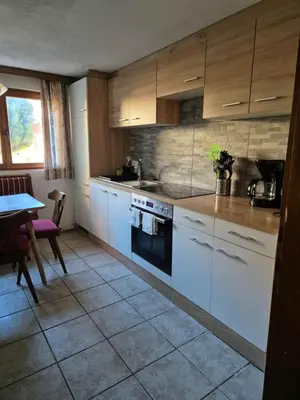 Küche/Küchenzeile in der Unterkunft Ferienwohnung Bergliebe