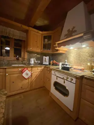 Küche/Küchenzeile in der Unterkunft Chalet Hollerhaus