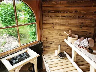 Ein Garten an der Unterkunft Chalet Hollerhaus