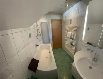 Ein Badezimmer in der Unterkunft Apartment Garber