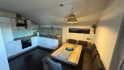 Küche/Küchenzeile in der Unterkunft Apartment Garber