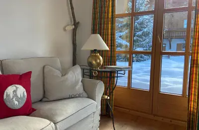 Ein Sitzbereich in der Unterkunft Haus 119 Top 1