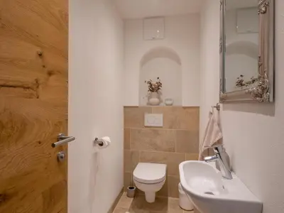 Ein Badezimmer in der Unterkunft Landhaus Wöss