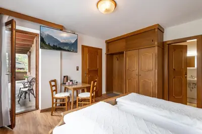 Ein Bett oder Betten in einem Zimmer der Unterkunft Gästehaus Berta